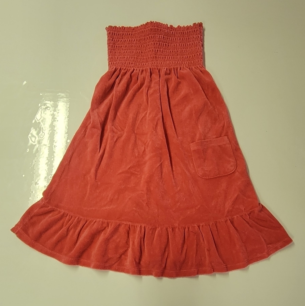 Juicy Couture - ORIGINAL VINTAGE Y2K Terry Cloth Smocked CoverUp- Made in USA - Picture 3 of 6